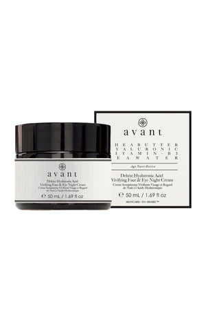 Crème de nuit vivifiante - Acide hyaluronique & vitamine B3 - Age Nutri-Revive - Visage & yeux - 50 ml