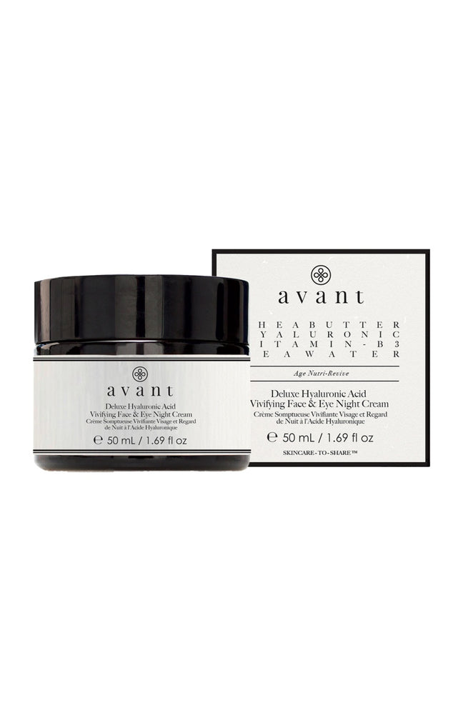 Crème de nuit vivifiante - Acide hyaluronique & vitamine B3 - Age Nutri-Revive - Visage & yeux - 50 ml