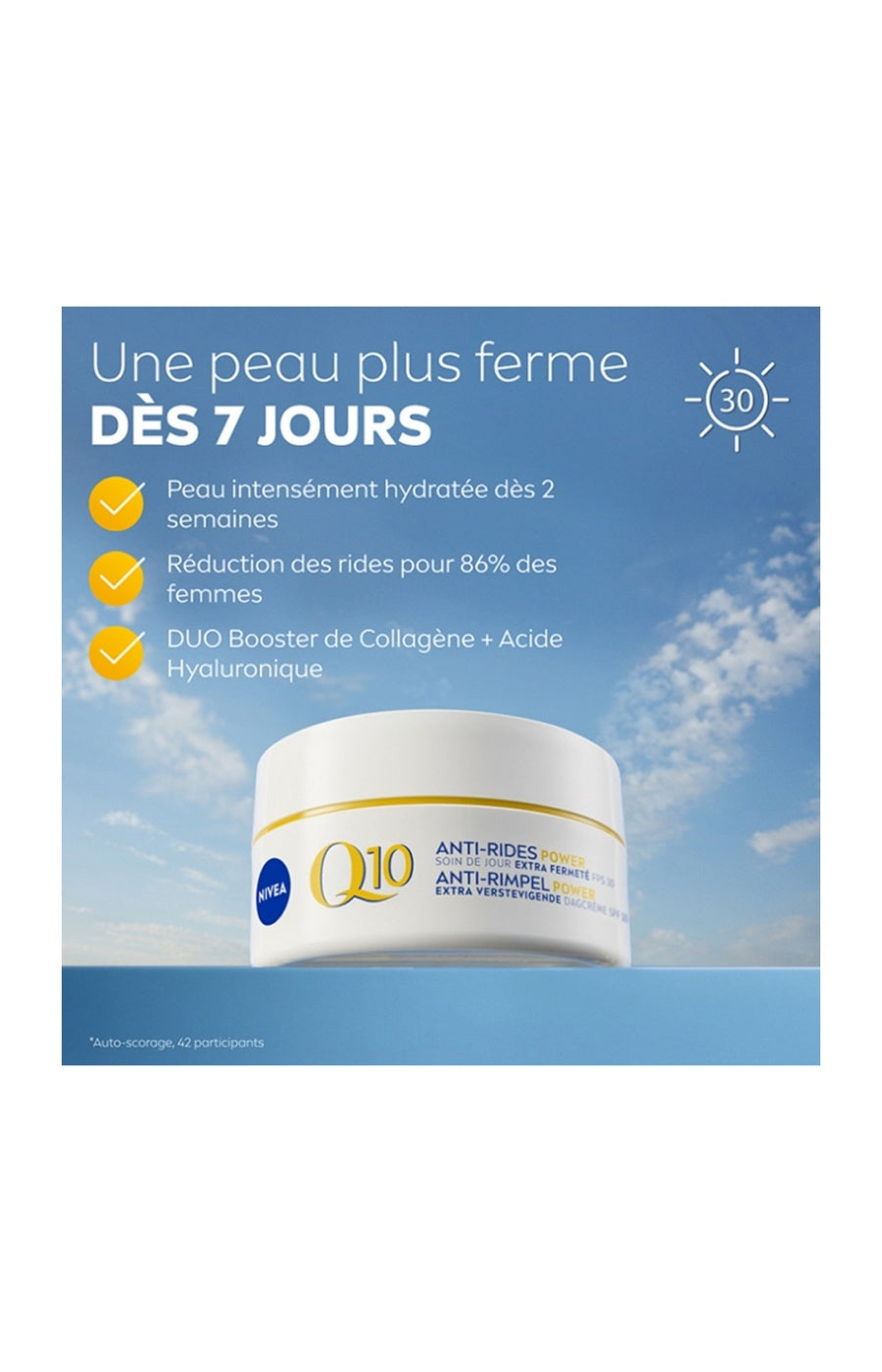 Crème de jour raffermissante SPF30 - Q10 Power - Peaux matures - 50 ml
