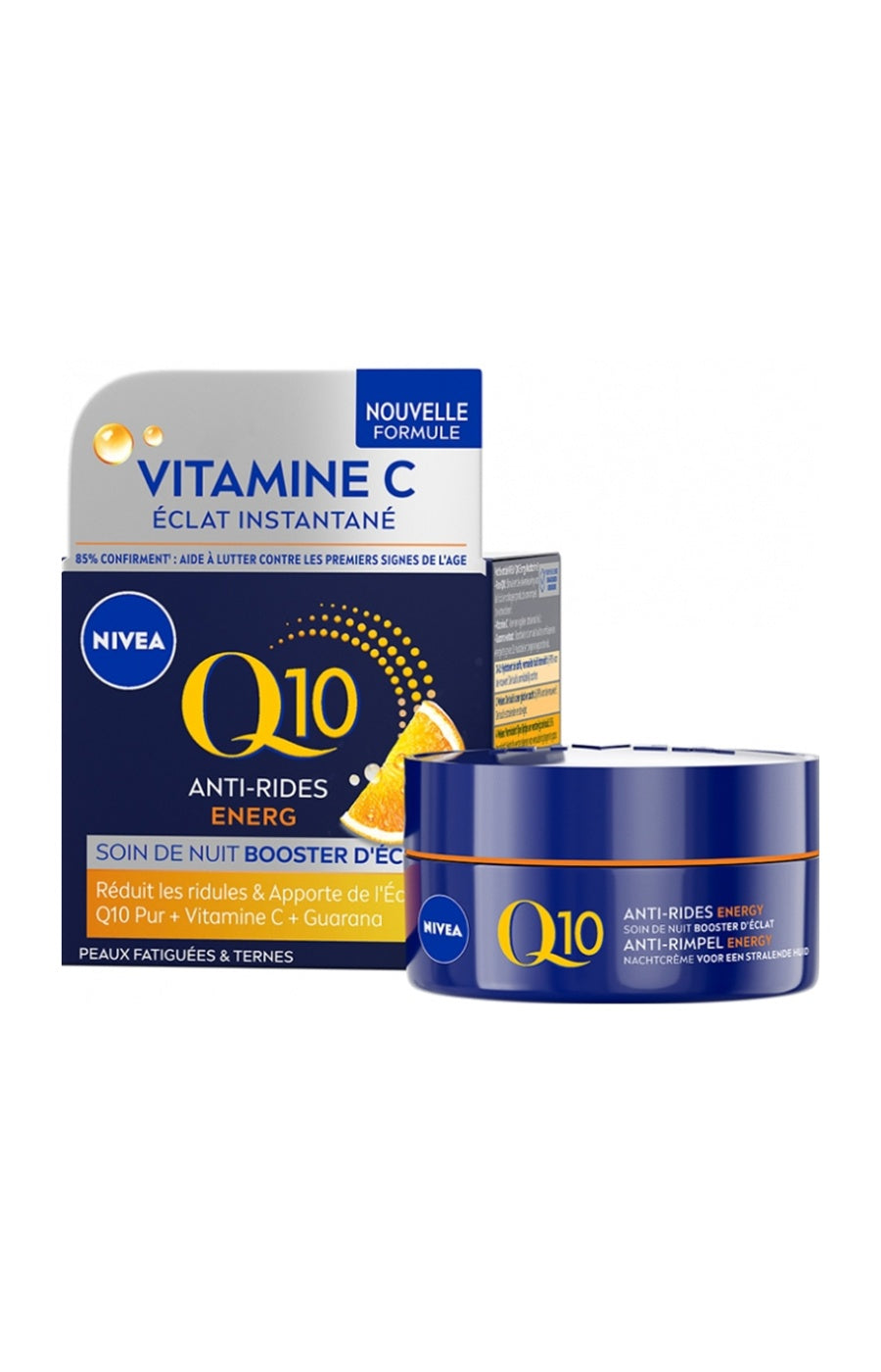 Crème de nuit hydratante raffermissante - Q10 Energy - Peaux matures - 50 ml
