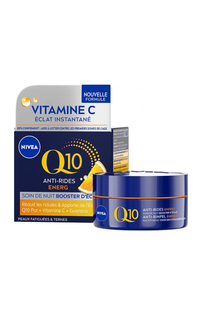 Crème de nuit hydratante raffermissante - Q10 Energy - Peaux matures - 50 ml