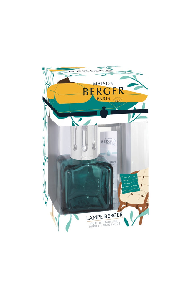 Coffret lampe à catalyse - Glacon Verte Summer - Eau des menthes - 250 ml