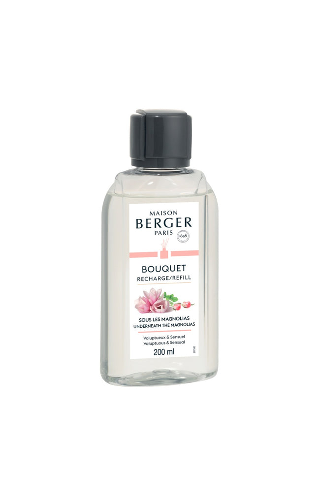 Coffret bouquet parfumé & recharge - Molécule - Sous les magnolias - Bleu  - 200 ml