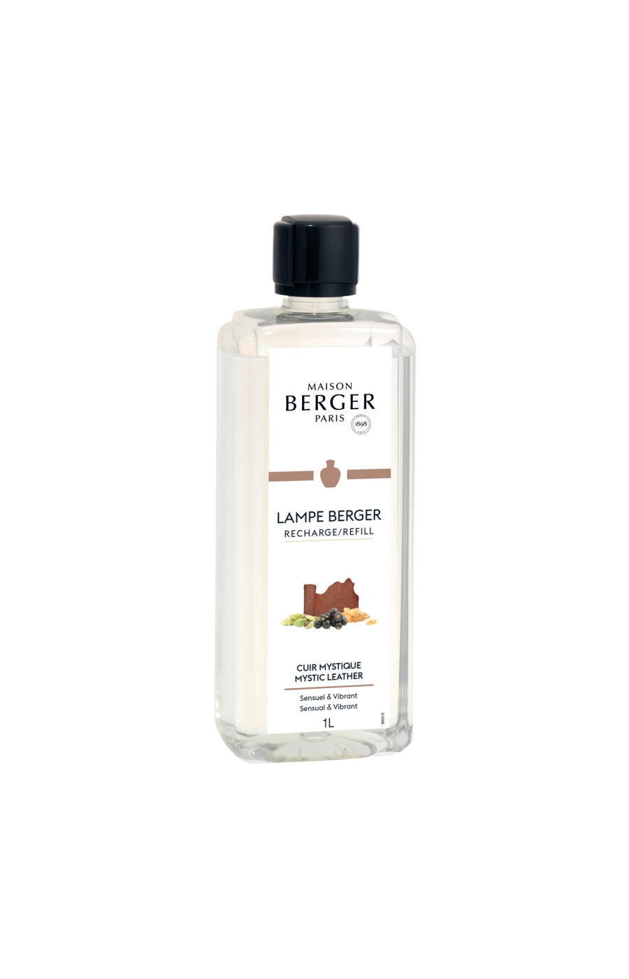 Recharge parfum pour lampe - Cuir mystique - 1 L