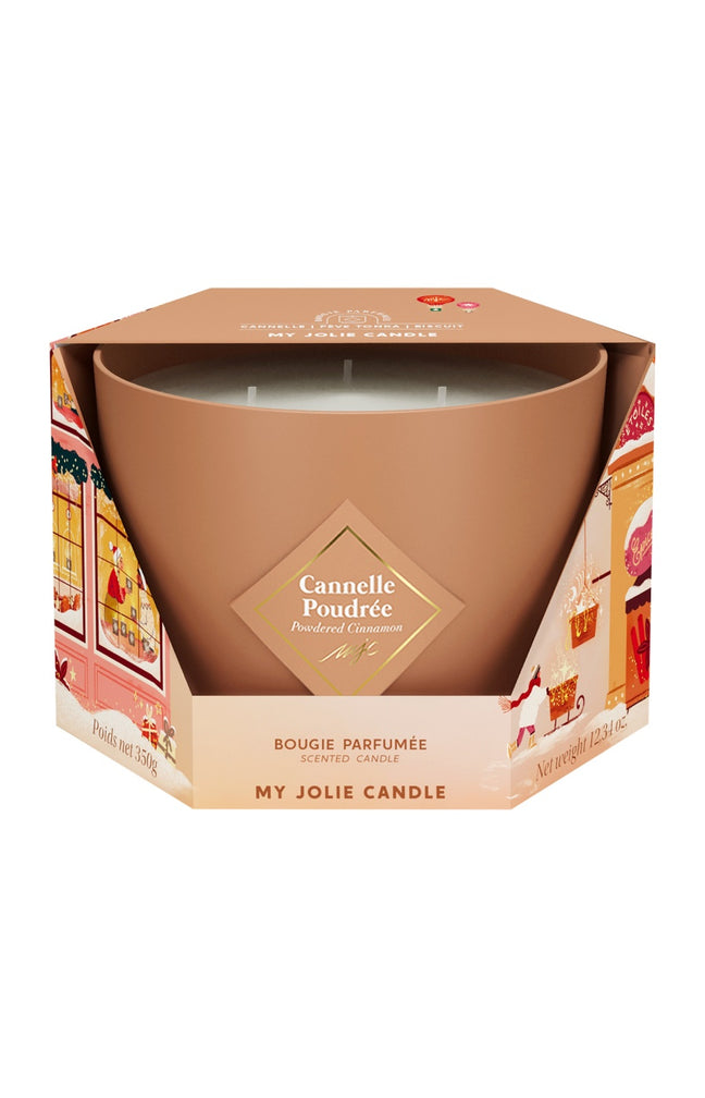 Bougie parfumée 3 mèches - Cannelle poudrée - 350 g