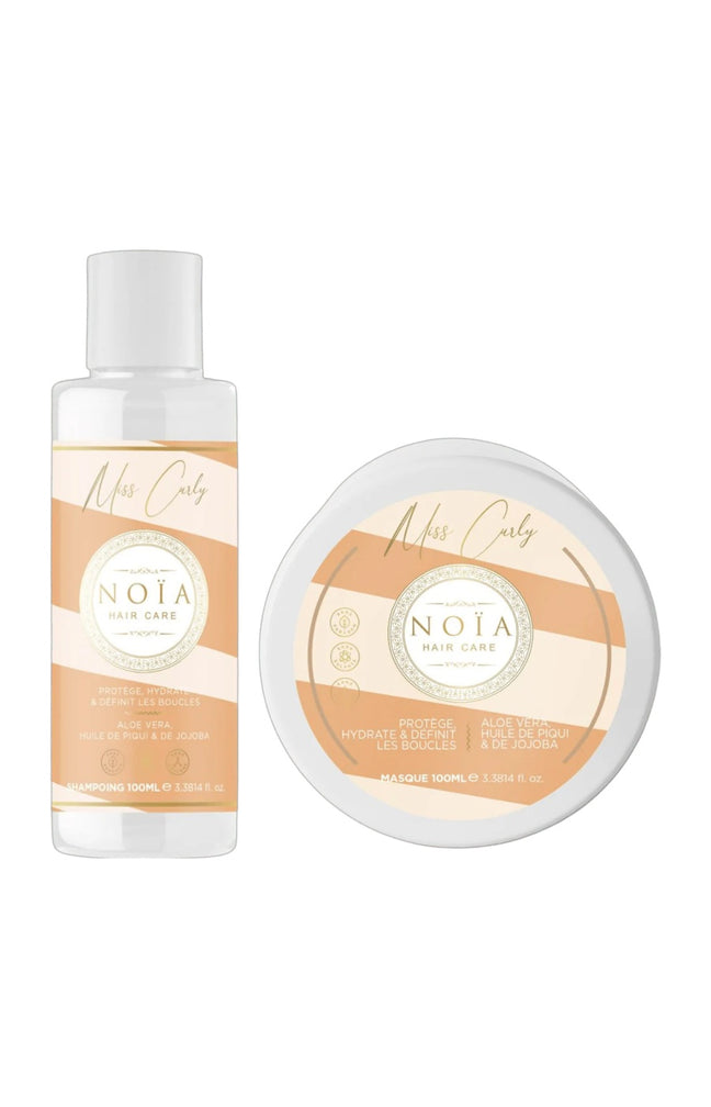 Routine nourrissante - Aloe vera & Huile de piqui - Cheveux bouclés et frisés - 2 x 100 ml