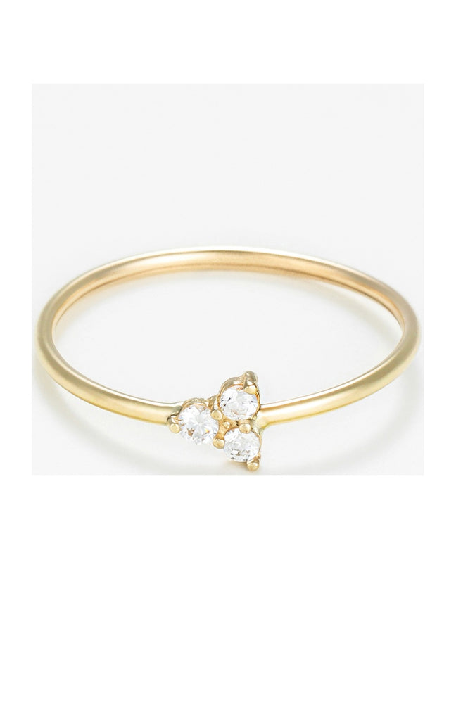 Bague Mia - Or jaune 375/1000 & zirconium