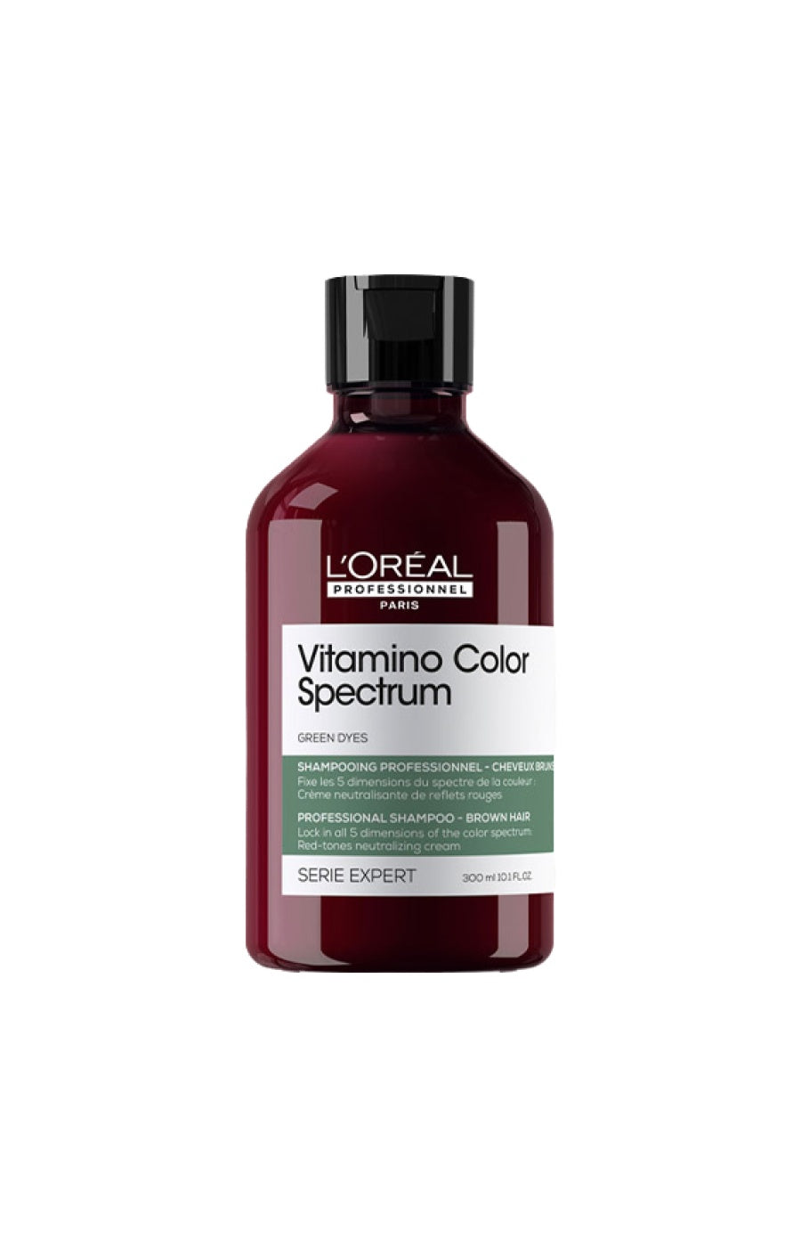 Shampoing éclat & vitalité - Vitamino Spectrum Green - Cheveux bruns foncés - 300 ml