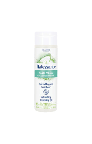 Gel nettoyant fraîcheur - Aloe vera bio - Visage - 200 ml