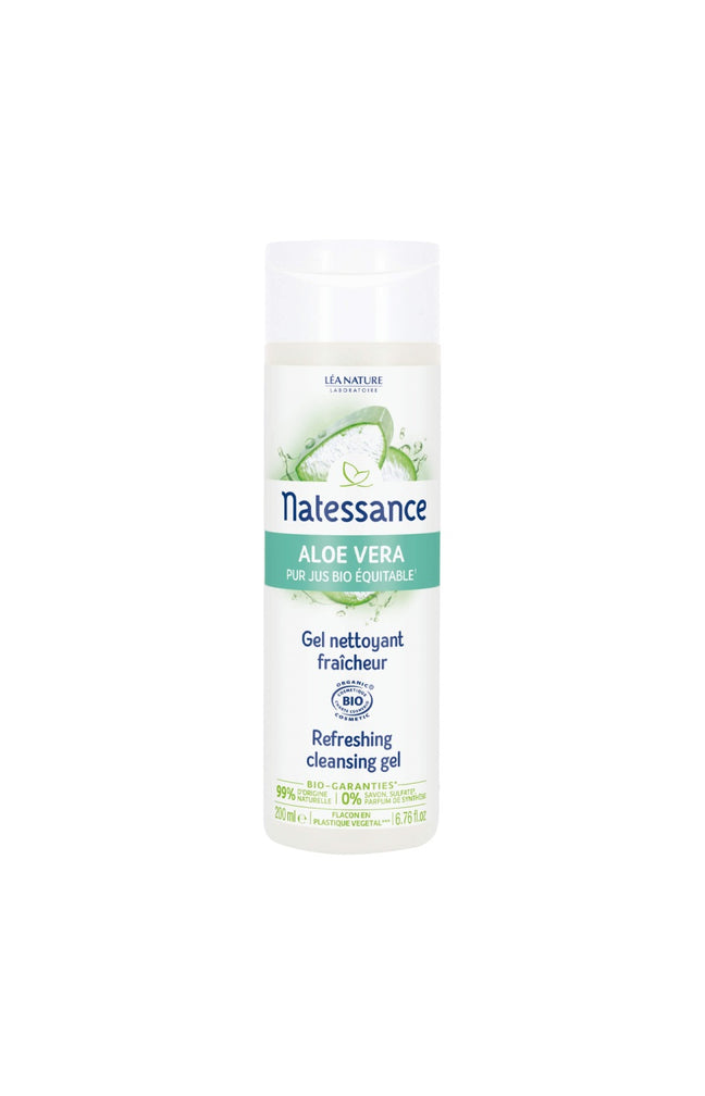 Gel nettoyant fraîcheur - Aloe vera bio - Visage - 200 ml
