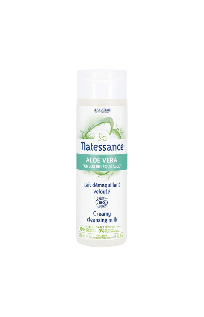 Lait démaquillant velouté bio - Aloe vera - Visage - 200 ml