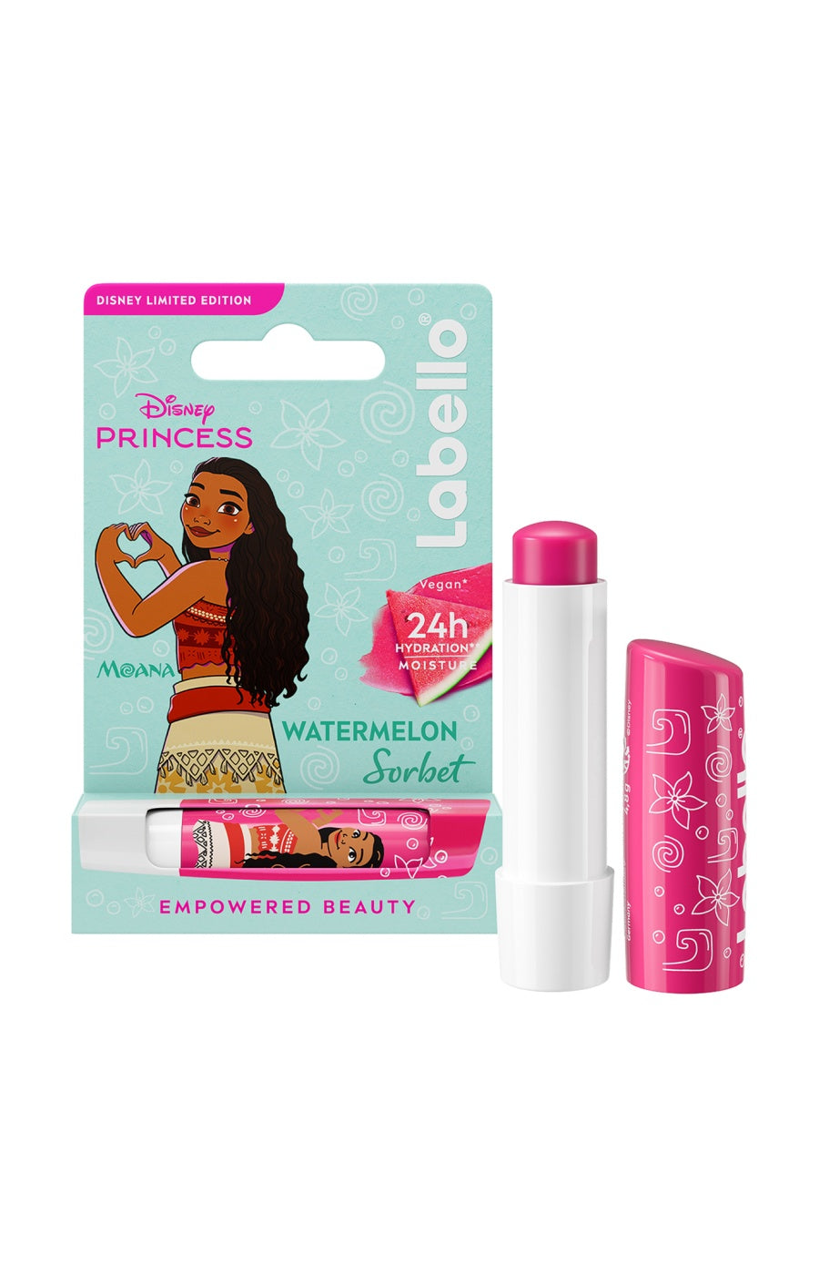 Labello - Disney Princesse - Pastèque - Vaiana - 2 x 4,8 g