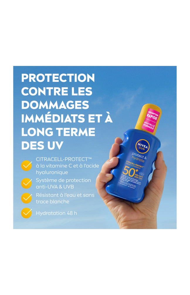 Spray solaire hydratante SPF 50+ - Protect & Hydrate  - Corps - 200 ml
