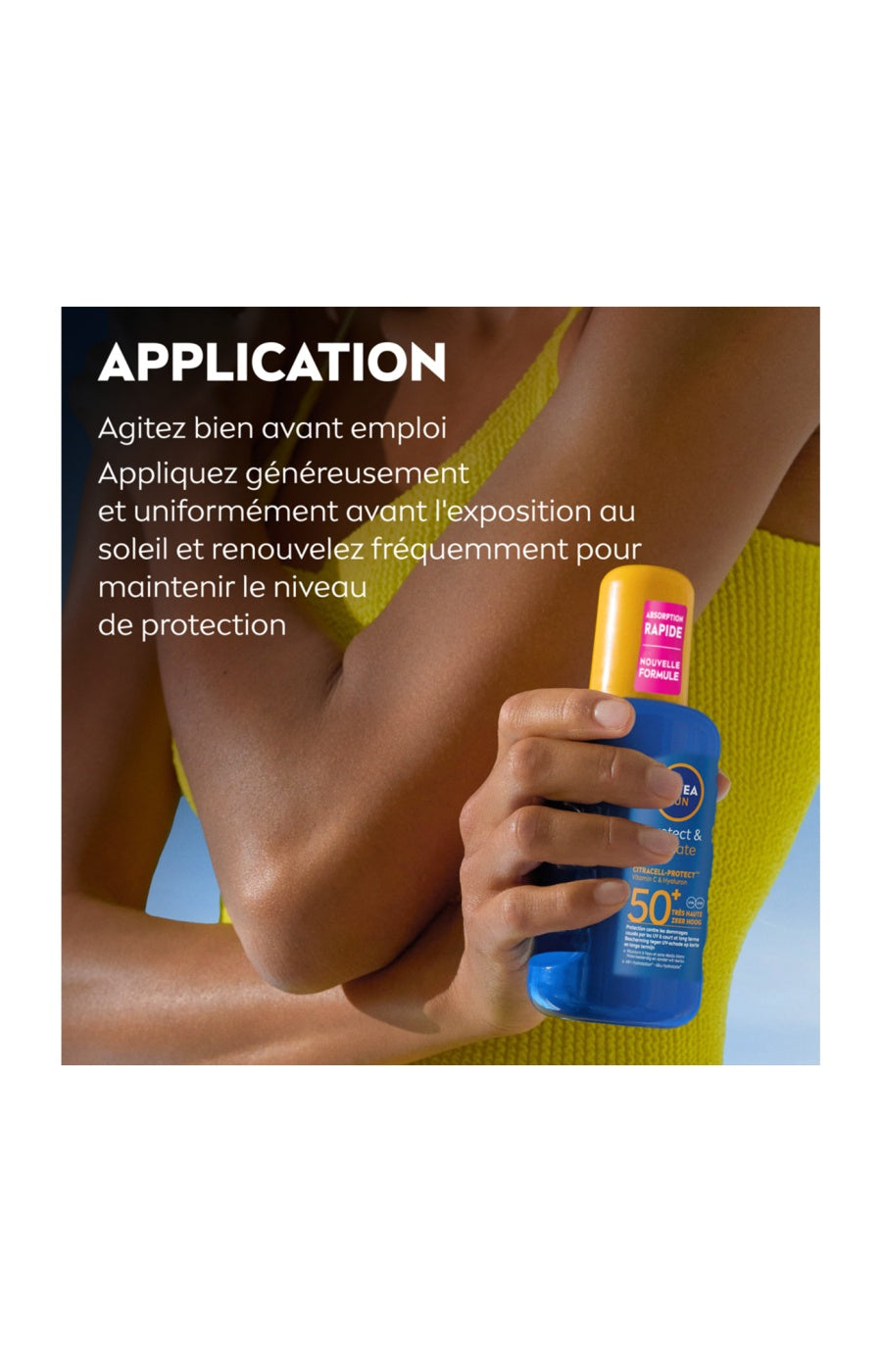 Spray solaire hydratante SPF 50+ - Protect & Hydrate  - Corps - 200 ml