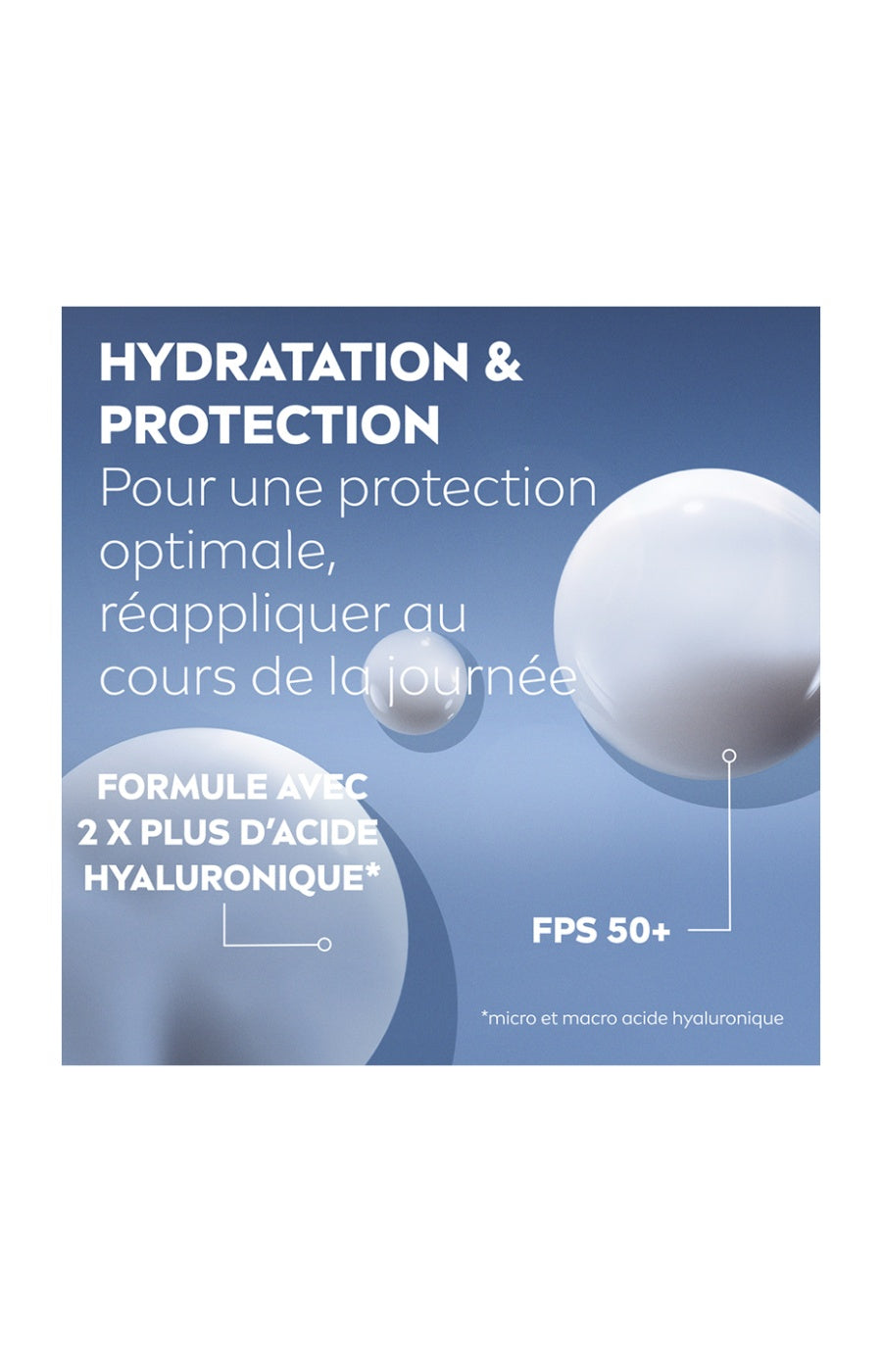 Soin fluide anti UV SPF 50+ - Cellular Expert Filler - Acide hyaluronique - Visage - 30 ml
