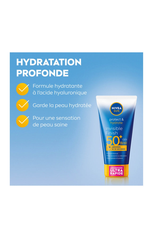 Crème solaire SPF 50+ - Invisible Finish - Visage & corps - 150 ml