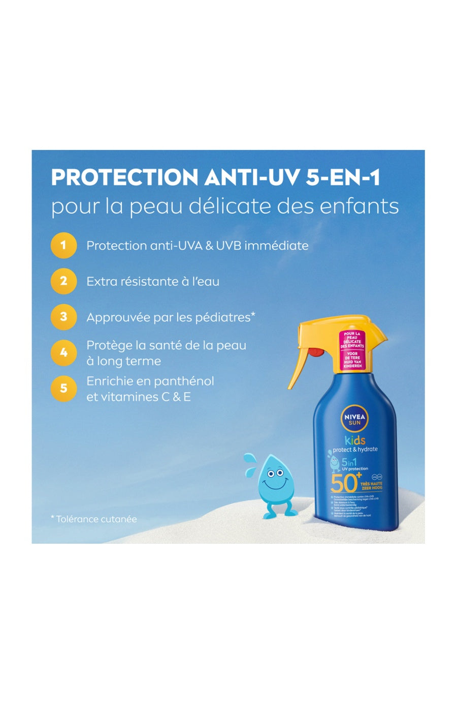 Pistolet solaire SPF 50+ - Kids Protect & Hydrate - Corps - Enfant - 270 ml