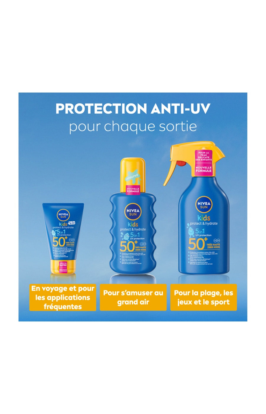 Pistolet solaire SPF 50+ - Kids Protect & Hydrate - Corps - Enfant - 270 ml