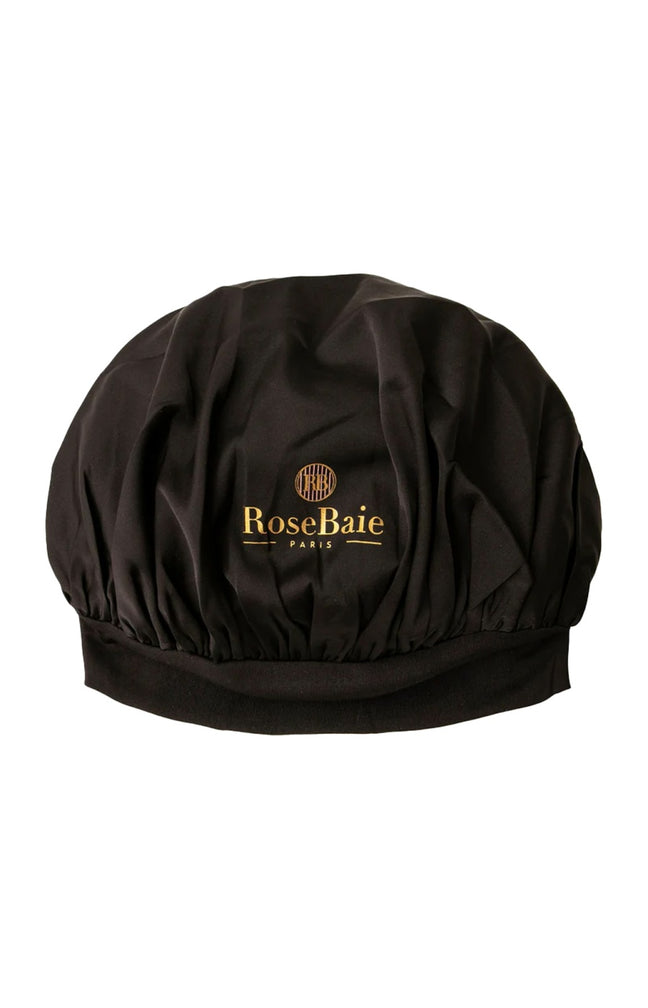 Bonnet de nuit en soie - Noir