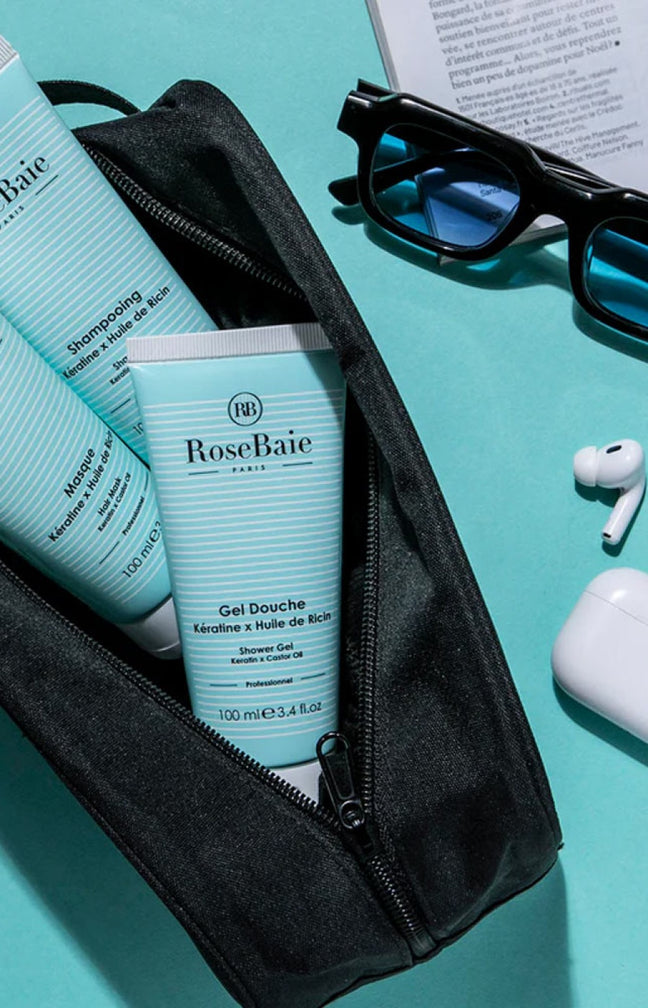 Kit de voyage hydratant - Kératine & huile de ricin - 3 produits