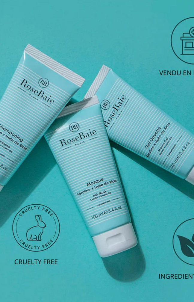 Kit de voyage hydratant - Kératine & huile de ricin - 3 produits