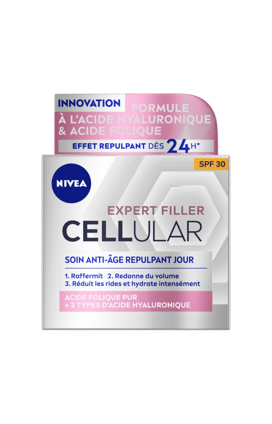 Soin anti-âge repulpant FPS 30 - Acide hyaluronique - Cellular Expert Filler - Visage - 50 ml