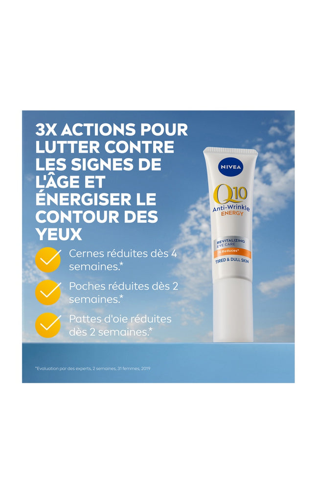 Soin contour des yeux - Q10 Energy - Vitamine C -  15ml