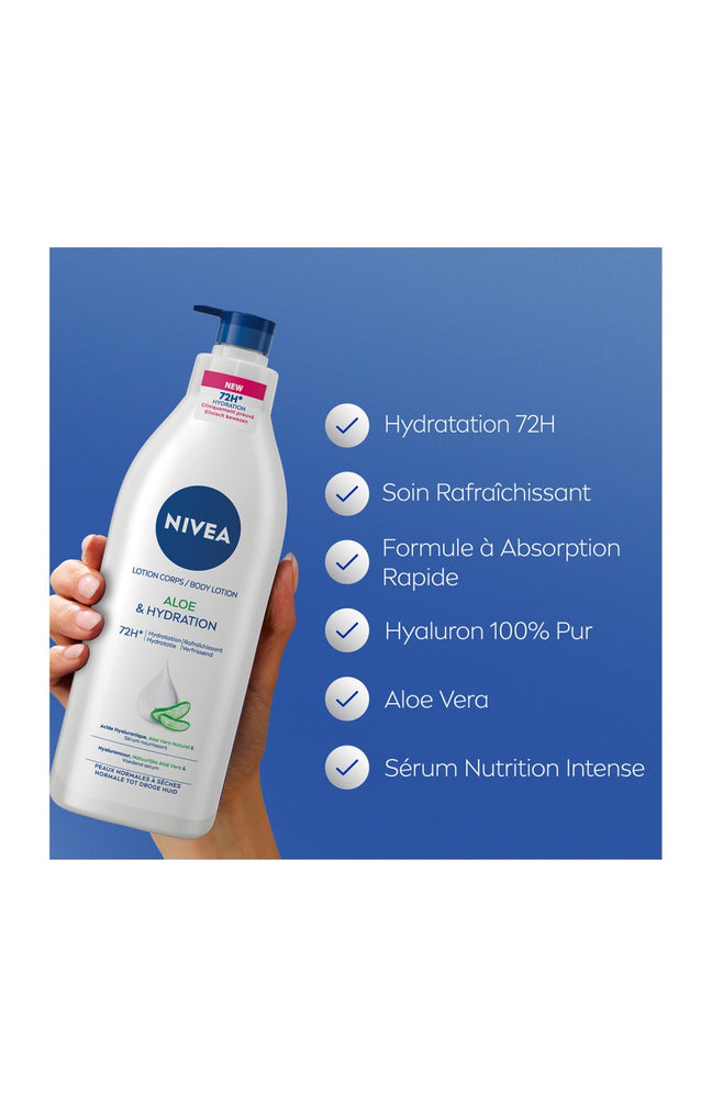 Lait corporel hydratant - Aloe vera - Peaux sèches - 400 ml