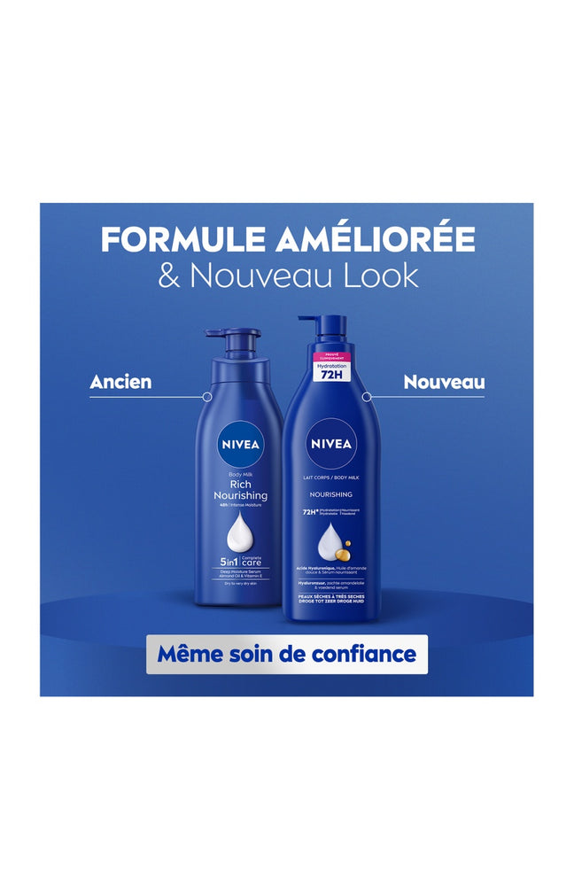 Lait corporel nourrissant - Acide hyaluronique - Peaux très sèches - 625 ml