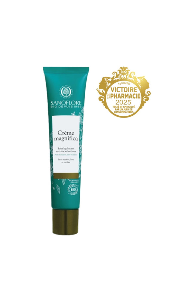 Crème anti-imperfections bio - Magnifica - Zinc - Peaux mixtes à grasses - 40 ml