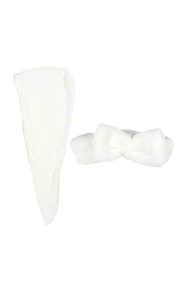 Serviette microfibre & bandeau - Cheveux - Coloris aléatoire