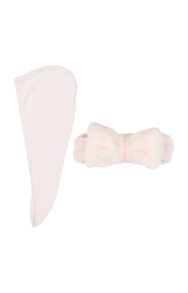 Serviette microfibre & bandeau - Cheveux - Coloris aléatoire
