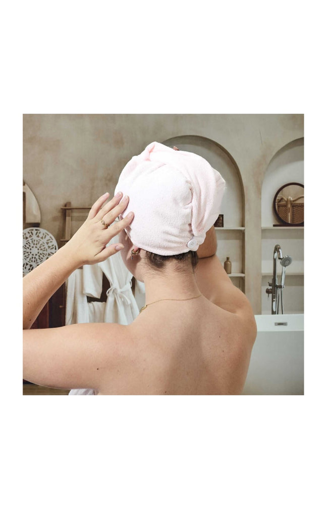 Serviette microfibre & bandeau - Cheveux - Coloris aléatoire