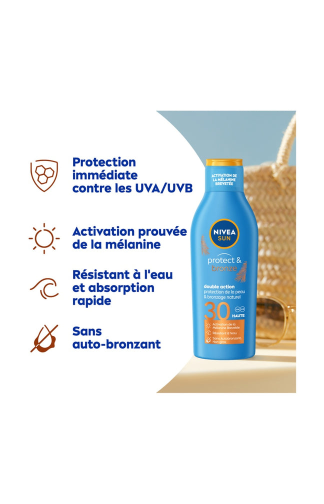 Lait solaire SPF30 - Protect & Bronze - Corps  - 200 ml