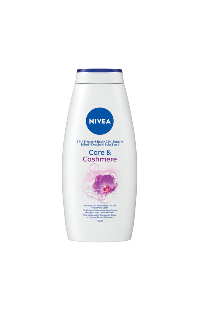 Gels douche 2 en 1 - Care & Cashmere - Vitamine C & E - Corps - 2 x 750 ml