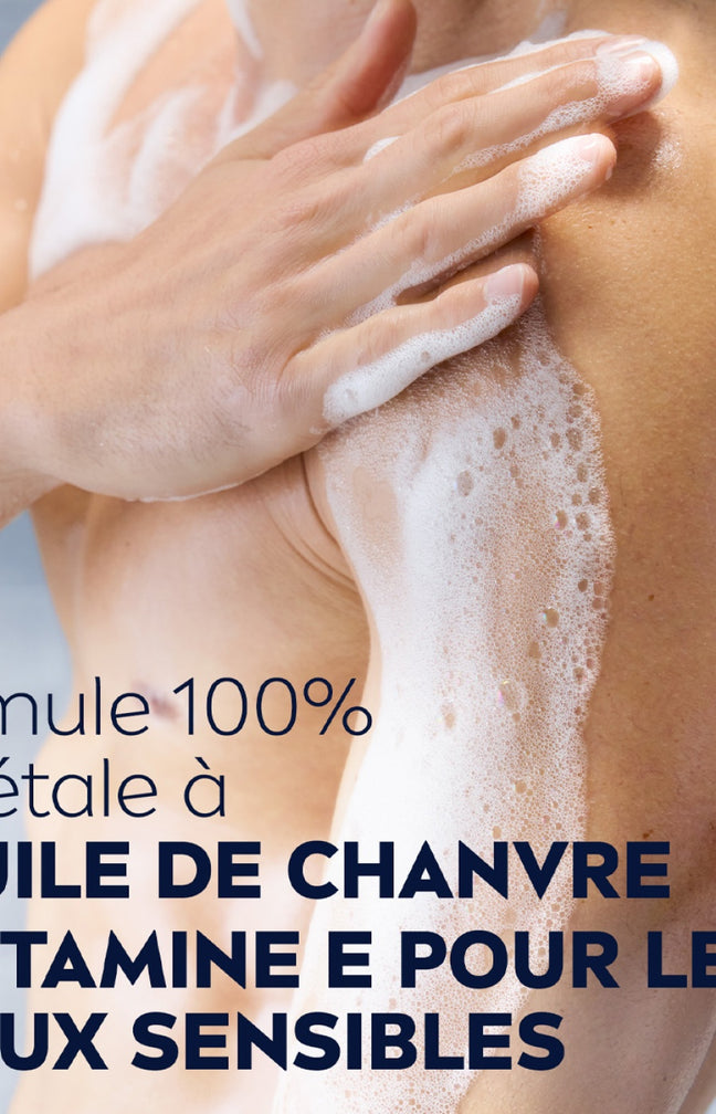 Gels douche 3-en-1 - Sensitive Pro - Graines de chanvre - Corps, visage & cheveux - Homme - 3 x 250 ml