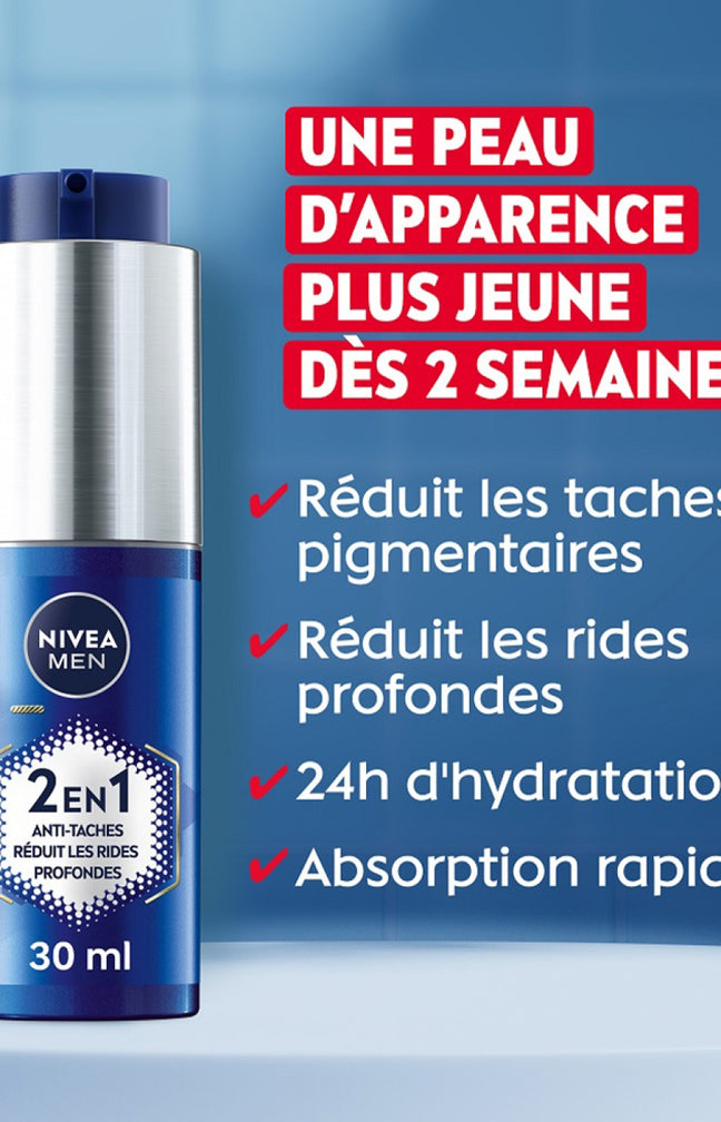 Sérum anti-âge & anti-tâches - Anti Age Power - Acide hyaluronique - Visage - Homme - 30 ml