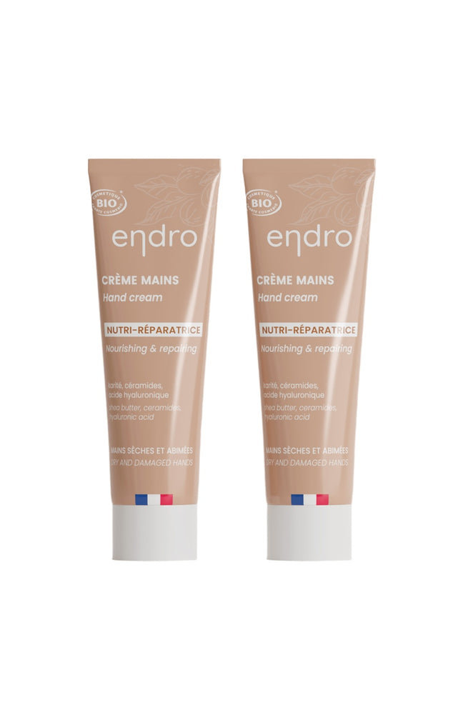 Crèmes mains nutri-réparatrices bio - Acide hyaluronique & beurre de karité - 2 x 50 ml