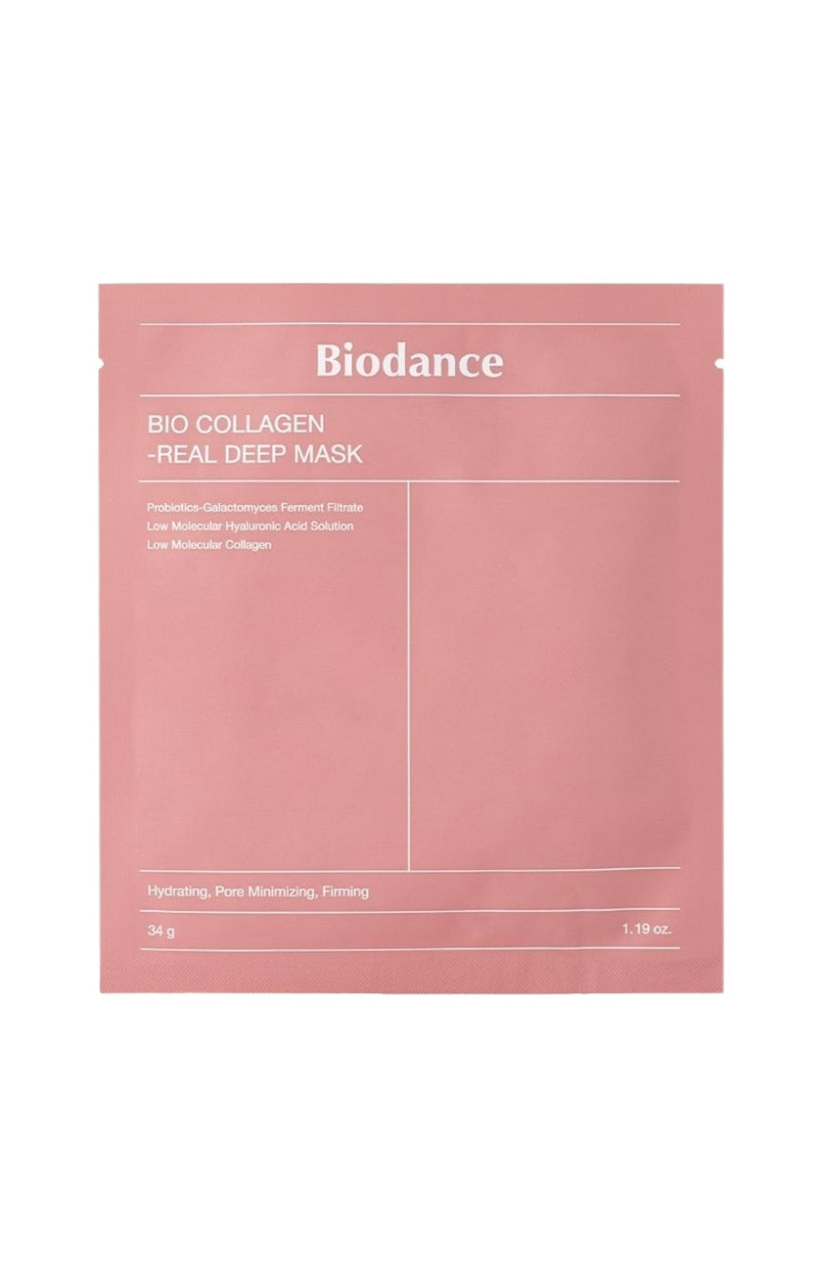 Biodance - Masque revitalisant - Collagène & acide hyaluronique - 1 unité