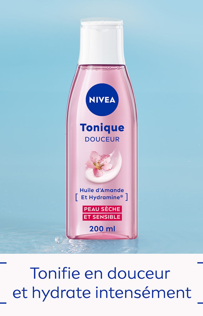 Lotions toniques - Douceur - Huile d'amande douce - Peaux sèches & sensibles - 2 x 200 ml