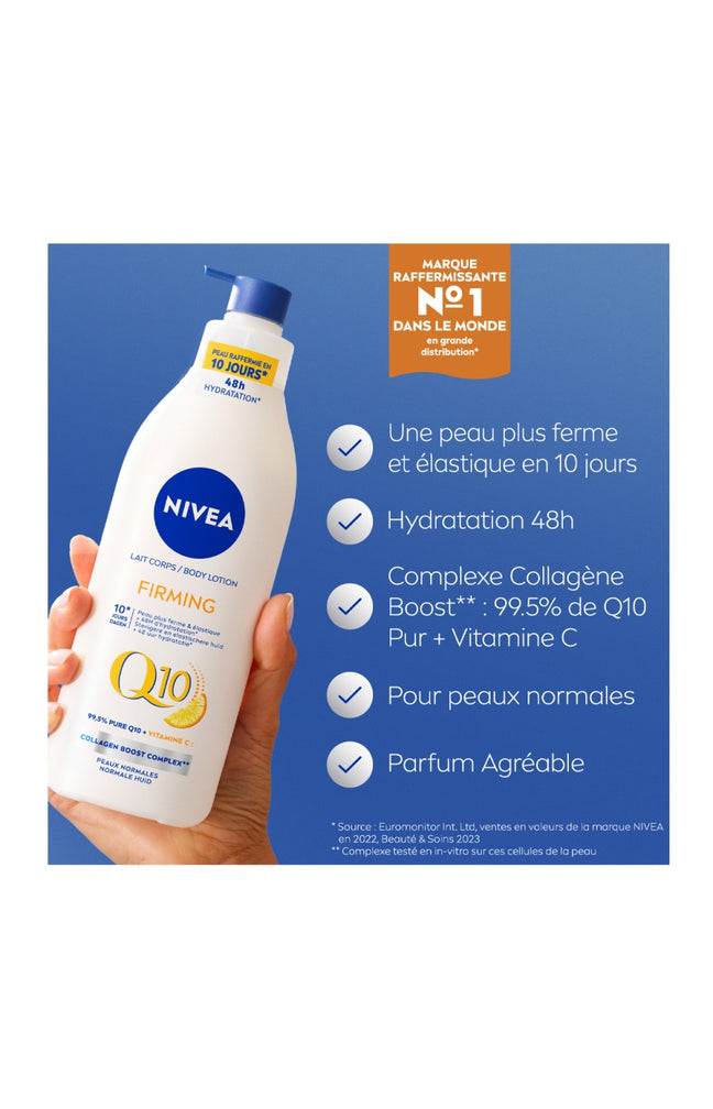 Lait corps fermeté - Q10 - Vitamines C - Peaux normales - 250 ml