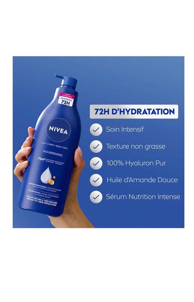 Lait corps - Hydratation intense - Huile d'amande douce - Peaux sèches - 400 ml