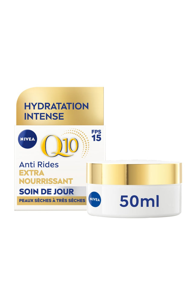 Crème anti-rides SPF15 - Q10 Power - Acide hyaluronique - Visage - Jour - 50 ml