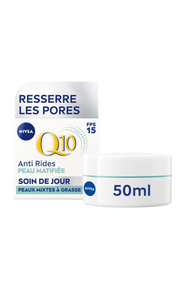 Crème raffermissante SPF15 - Q10 Power - Aloe vera - Peaux mixtes à grasses - Jour - 50 ml