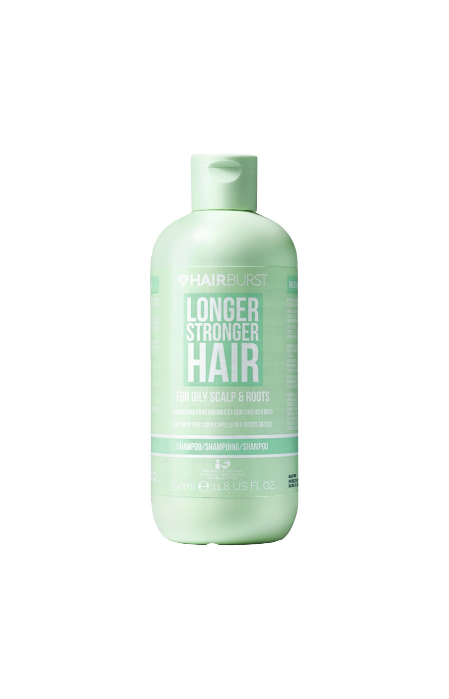 Shampoing revitalisant & hydratant - Ananas & noix de coco - Cheveux gras - 350 ml