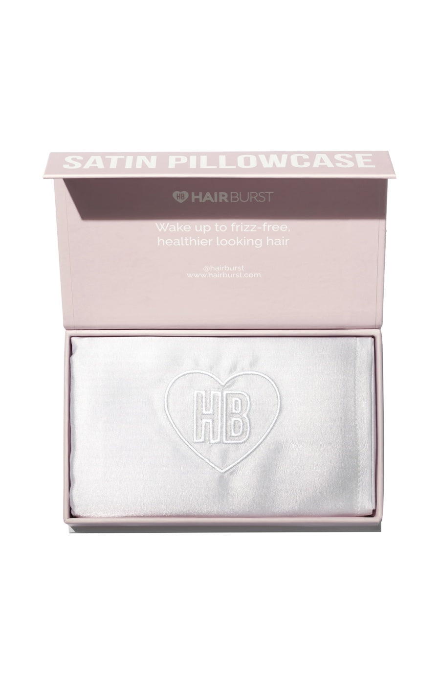 Taie d'oreiller rectangle en satin - Blanc