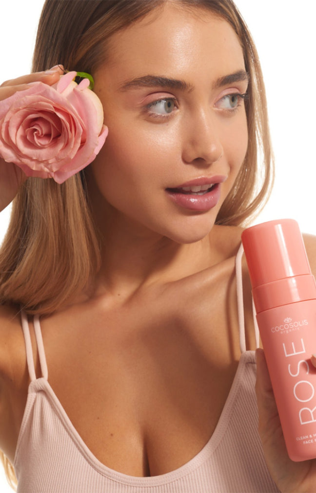 Mousse nettoyante hydratante à la rose - Visage - 150 ml