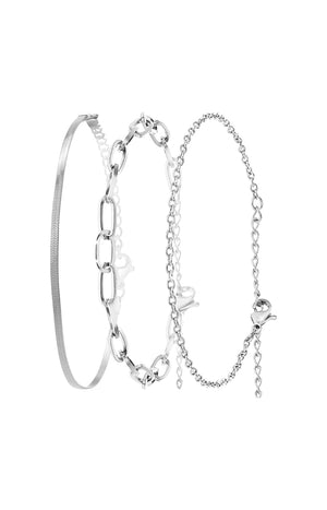 Bracelets - Acier inoxydable - Argenté