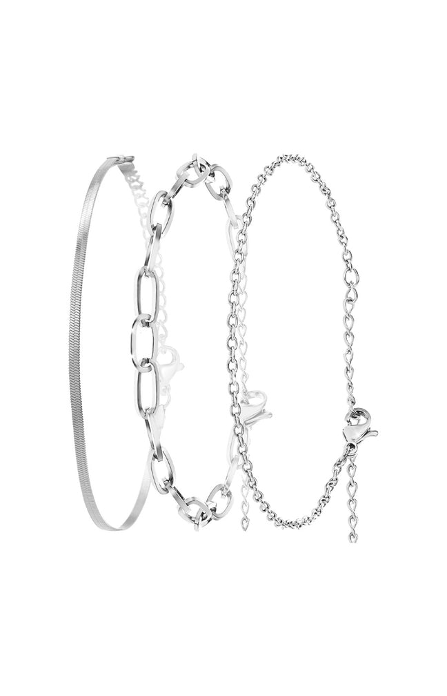 Bracelets - Acier inoxydable - Argenté
