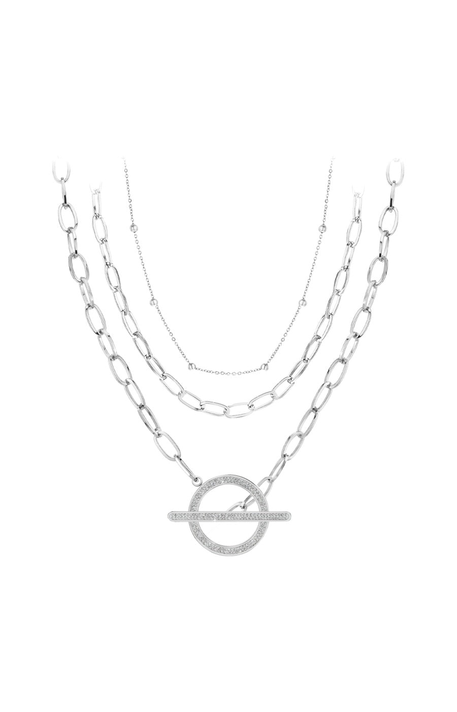 Colliers - Acier inoxydable & cristaux
